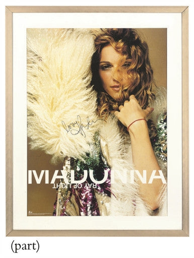 Madonna SIGNED 1998 Ray Of Light Poster