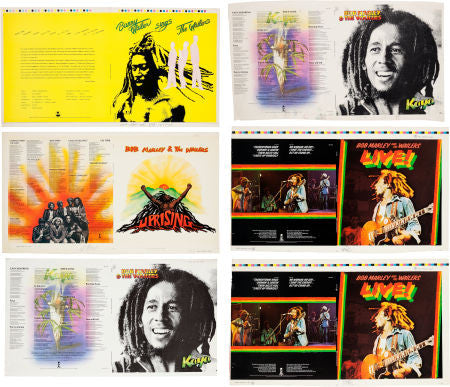 Bob Marley and the Wailers Original Full Album Cover Press Proofs for Various LPs (1975-1980)