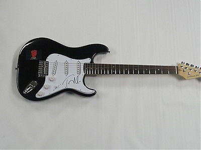 Tom Morello Signed Black Electric Strat Guitar Rage Against The Machine Jsa Coa