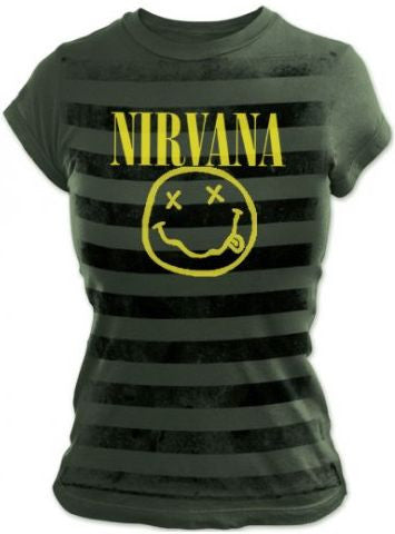 NIRVANA STRIPES WOMEN'S T-SHIRT