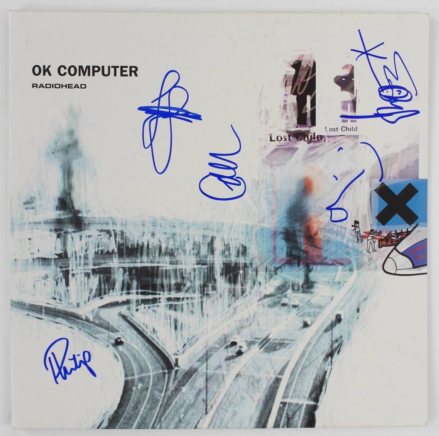 RADIOHEAD Signed Autograph "OK Computer" Album Record LP by All 5 Thom Yorke +
