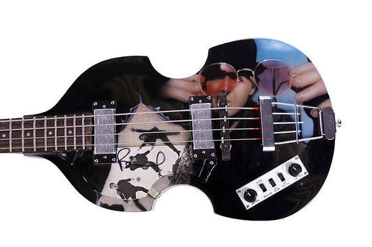 Paul McCartney Autographed Airbrush Hofner Guitar