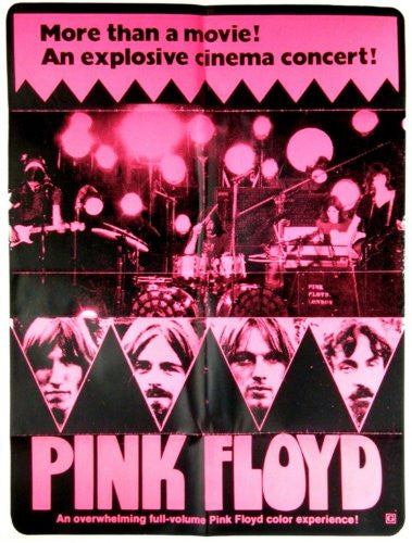 Pink Floyd in Pompeii Original Movie Poster 1972