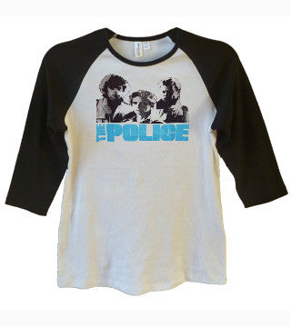 The Police 3/4 sleeve raglan t-shirt.