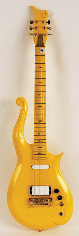 Prince Owned and Stage Used Yellow Cloud Guitar