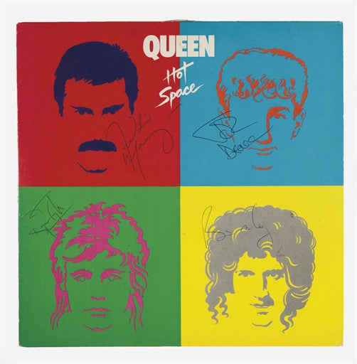 Queen Signed Album Hot Space 1981