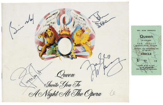 Queen Souvenir Programme for A Night At The Opera tour 1975