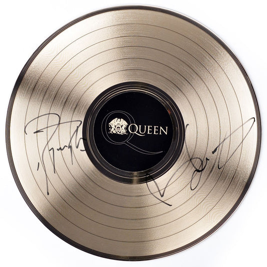 Queen Authentic Autographed Gold Record