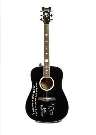 The Cure: A Schecter RS 1000 guitar in black gloss finish owned and played by Robert Smith
