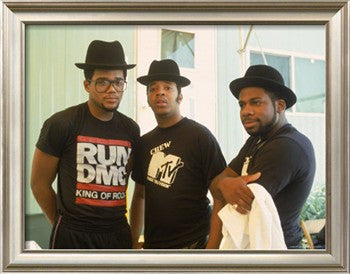 Rap Group Run DMC: Darryl McDaniels, Joe Simmons and Jason Mizell