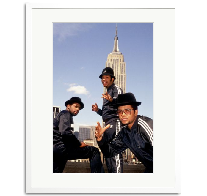 Run DMC in Front of the Empire State Building