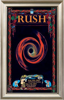 Rush 2002 Bob Masse Framed Print