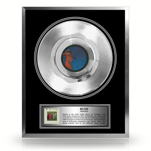 Rush Framed Signals Platinum LP