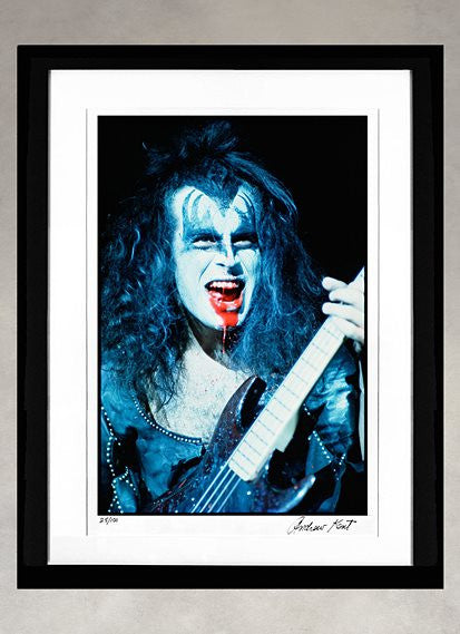 Kiss' Gene Simmons Archival Chromogenic Print by Andrew Kent