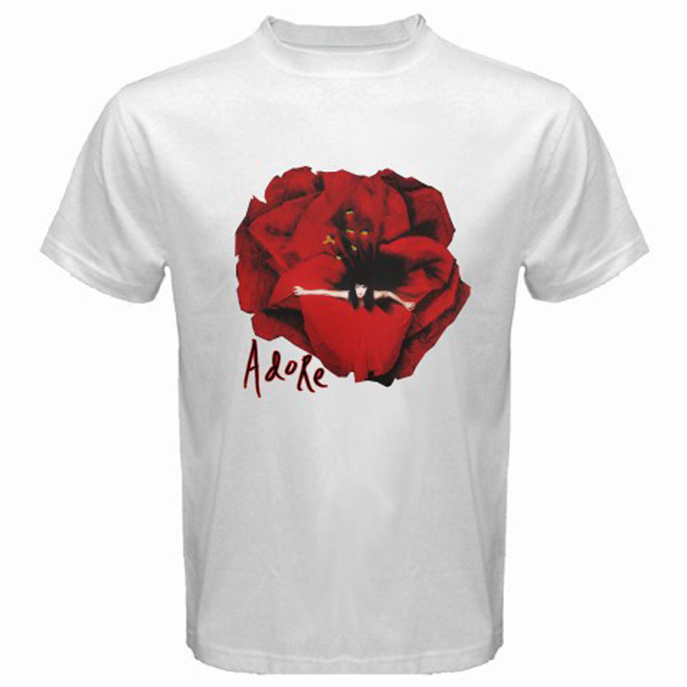 THE SMASHING PUMPKINS Adore Punk Rock Band Logo Men's White T-Shirt