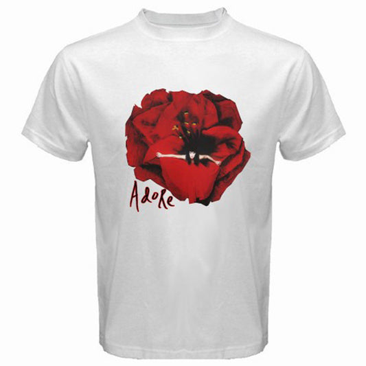 THE SMASHING PUMPKINS Adore Punk Rock Band Logo Men's White T-Shirt