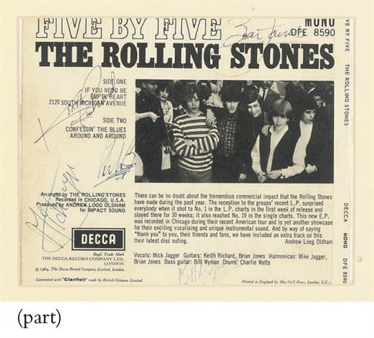 The Rolling Stones E.P. sleeve Five By Five 1964