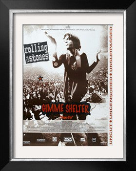 GIMME SHELTER, (aka T AGE D'OR), French poster, Mick Jagger, 1970