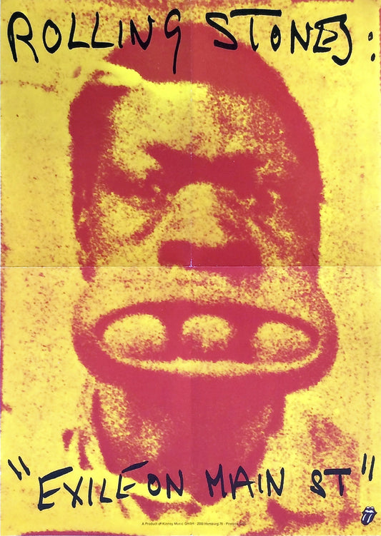 Rolling Stones – “Exile On Main St.” 1972 German Promotional Poster
