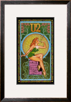 U2 in Concert Framed Art Print By Bob Masse