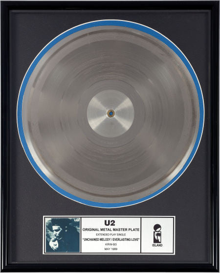 U2 Original Metal Master Plate "Unchained Melody/ Everlasting Love" (Island, 1989)
