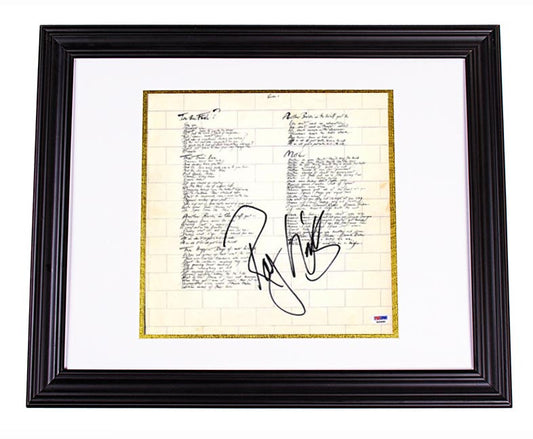 Roger Waters Signed Mother Pink Floyd Album Insert PSA