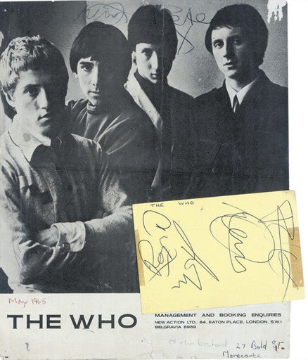 The Who Blue Ink by Keith Moon June 1964-1965