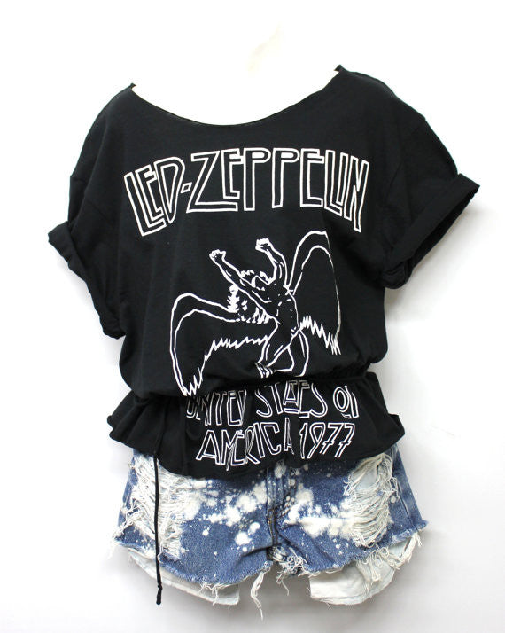 Custom Zeppelin Shirt with Elastic Waist